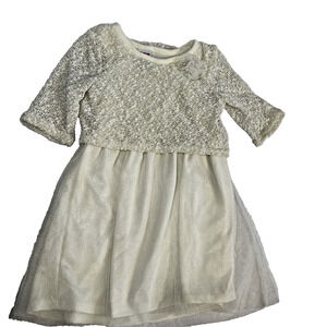 Healthtex Party Dress Girls 3T Ivory Lace